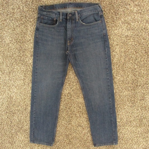 Levi's Jeans Men's 34x33 Dark Wash 559 Relaxed Straight Leg‎ 100% Cotton Denim - Picture 1 of 8
